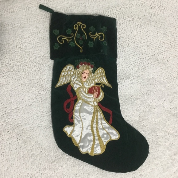 L’Art De Chine 80s 90s Victorian Angel Stocking. - Picture 1 of 8